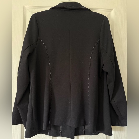 Lane Bryant Black Blazer size 16 knit - Picture 3 of 8